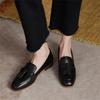 Fashion Fashion Women's Loafers Tassels SquareToe Flat Shoes Shallow Mouth Commuter Daily Casual Vintage  Leather Shoes British