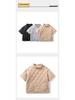 Herren Stepp Baumwolle Halbarm Pullover Jacke—Winter Arbeitskleidung Stil mit Stehkragen, Lockerer Schnitt, Einfarbige