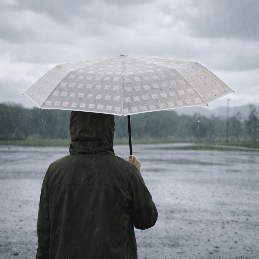 Waterproof Folding Umbrella Thickened Transparent Umbrella Automatic Umbrella Rainy Day
