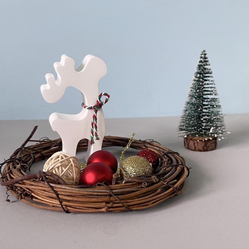 Reusable Countdown Molds Set Flexible Silicone Christmas Double Elk Mold for Epoxy Resin Festival Home Decoration