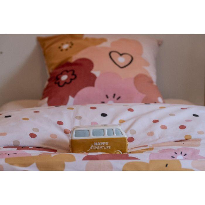 Parure de couette "Barbotine/California//Galaxie/Lola" toutes dimensions Réversible l'Effet Papillon - 140x200 - Rose