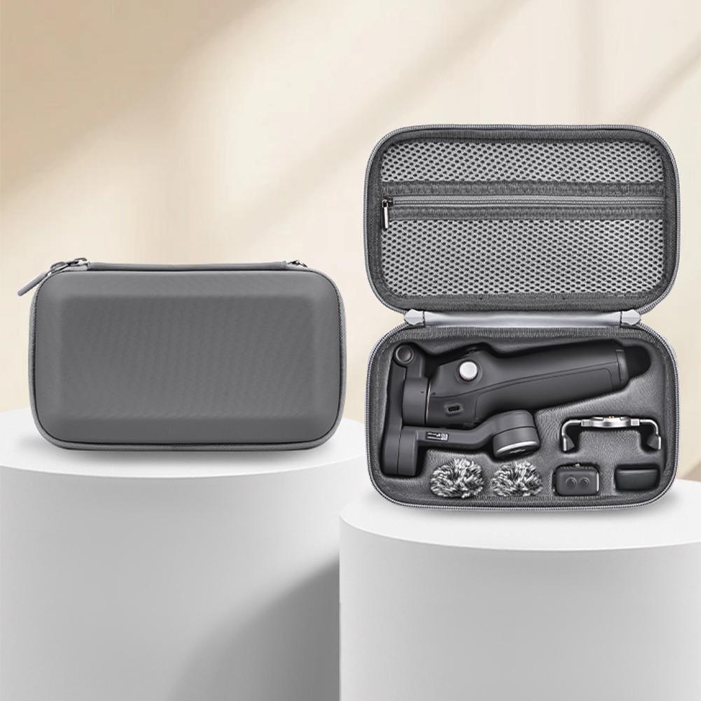 Carrying Case for DJI Osmo Mobile 7/7 Pro Portable Storage Bag Shockproof Travel Case with Mesh Pocket Handheld Gimbal Accessory
