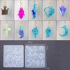 Flower Moon for Key Star for Butterfly Resin Earring Molds Silicone Earring Molds for Epoxy Casing Resin Molds Girl Jewe