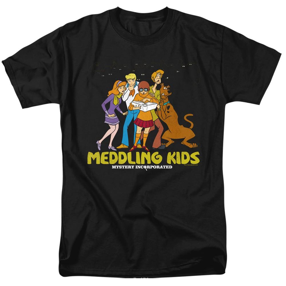 Scooby-Doo! - Meddling Kids - Adult Unisex Short Sleeve T-Shirt - Black 3XL