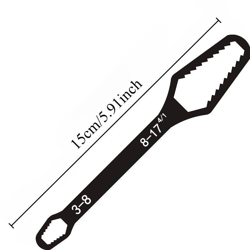 

Multi-functional torque wrench, self-tightening glass wrench hand plate, double-ended wrench, auto workshop maintenance tool