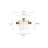 Glass Stew Pot Home Steaming Egg Bowl Baby Food Bowl Dessert Bowl with Scale and Lid Waterproof Cup