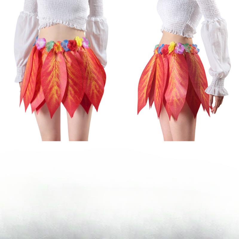Simulated Leaf Skirt Beach Performance Accessories Festival Party Decoration Skirt Hawaii Children Adult Simulated Grass Skirt