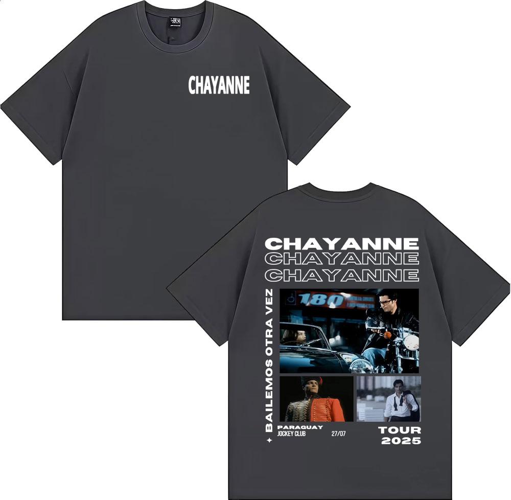 Singer Chayanne Bailemos Otra Vez 2025 Tour T Shirt Unisex Women Cotton Casual Short Sleeve Tshirts Fashion Hip Hop Retro Tshirt