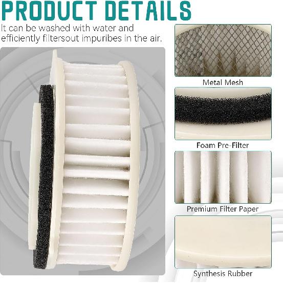 V-Star 650 Air Filter Fit for Yamaha V-Star 650 XVS650 Custom Drag Star 650 XVS650A Classic XVS650AT Silverado Vstar Custom XVS650 A DragStar Classic