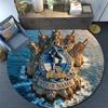 Custom Name Bristol Rovers Round Area Rug,Carpet Rug for Living Room Bedroom Sofa Playroom Decor,Non-slip Floor Mat