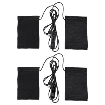 12V USB Motorcycle Electric Heating Handlebar Covers Anti Slip Electric Heated Handle Cover Handlebar Heater Warmer for Outdoor