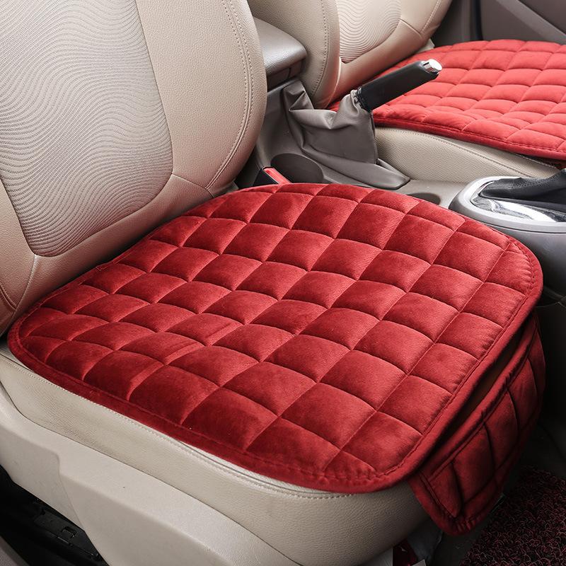 1 funda universal para asiento de coche, cálida y antideslizante, para invierno, para asiento delantero, transpirable, protectora para asiento de coche