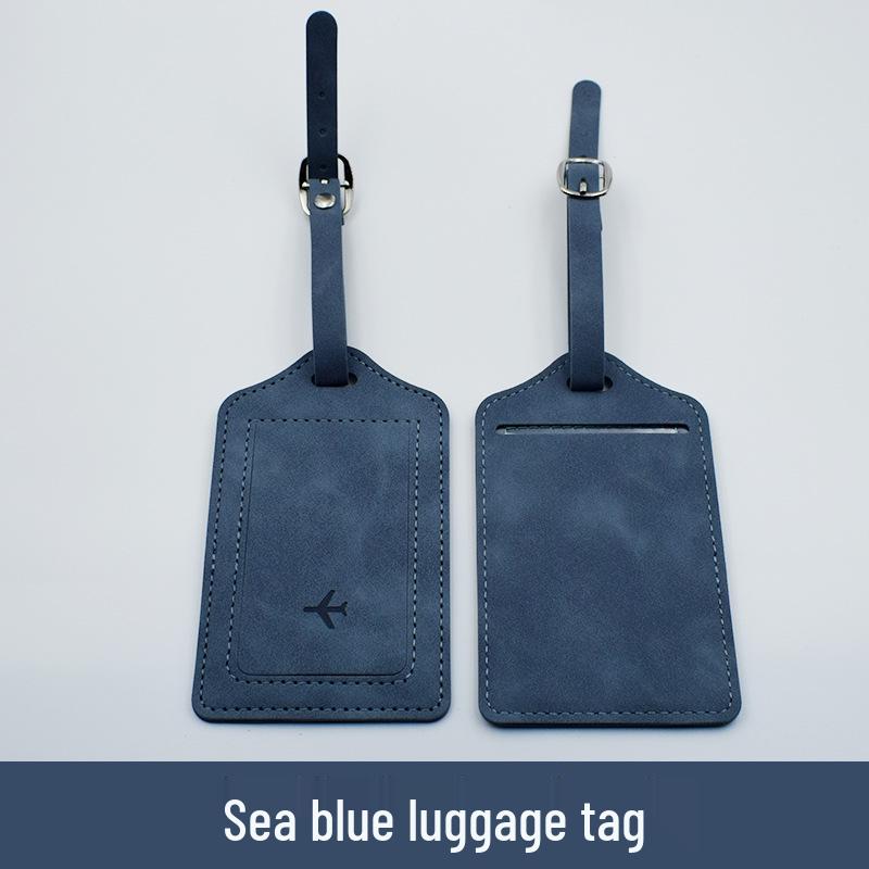 Multicolor PU Leather Passport Cover & Luggage Tag Set