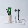 J.BETTERS 8 Micro-fine Toothbrushes + 2 Tongue Cleaners (black + White)