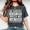 Sarcastic Warning Shirt Funny Sassy Attitude Grumpy Moody Edgy Inappropriate Top Witty Snarky Humor Weirdcore Quote Bitchy Unfiltered Tshirt