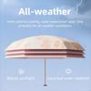 6 Ribs Design Sunscreen Umbrella Floral Pattern Rain Umbrella Portable Sunshade Umbrella  Outdoor