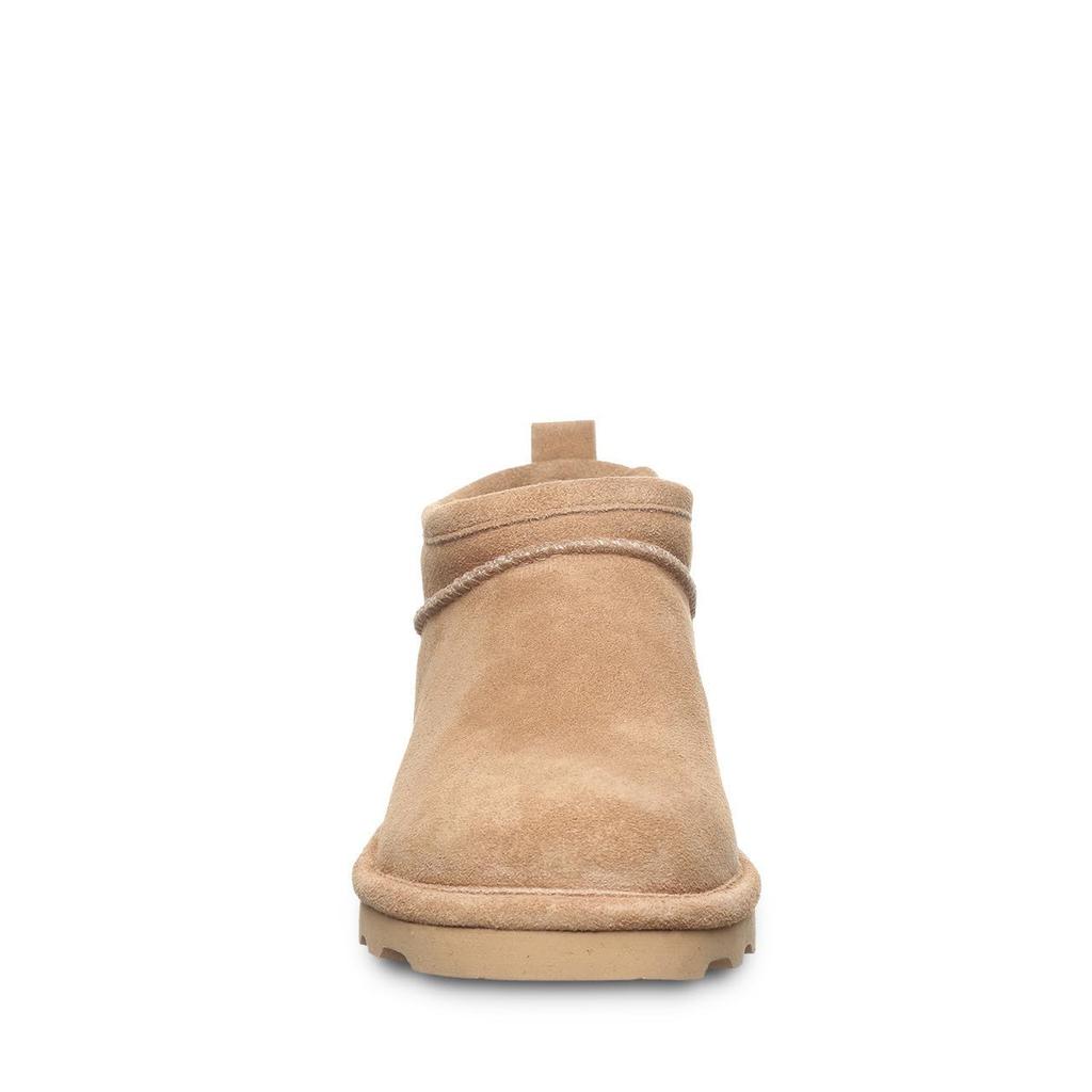 Bearpaw Super Shorty Sheepskin Genuine Fluffy Size Boots, Water-Repellent, Stain-Resistant, Leather, Warm, (Iced Coffee, 24.0 cm)