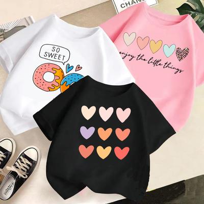 Summer Children's Clothing Children's T-shirt Boys and Girls Casual Fashion Short-sleeved Baby Half-sleeved Top Base Shirt