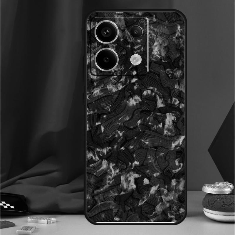 Forged Carbon Case For Xiaomi Redmi Note 14 Pro 13 12 11 10 15 Pro Plus Redmi 15 14C 13C 10C 12C 15C Funda