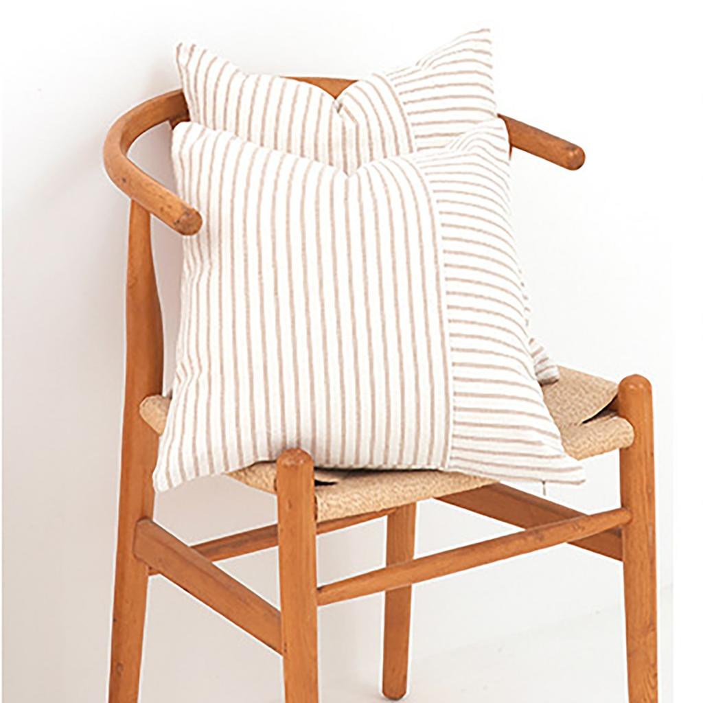 Solid Luxury Corduroy Striped Square Cushion Covers Soft Splicing Throw Pillow Covers for Couch Bed Chair Cushion Pillowcase