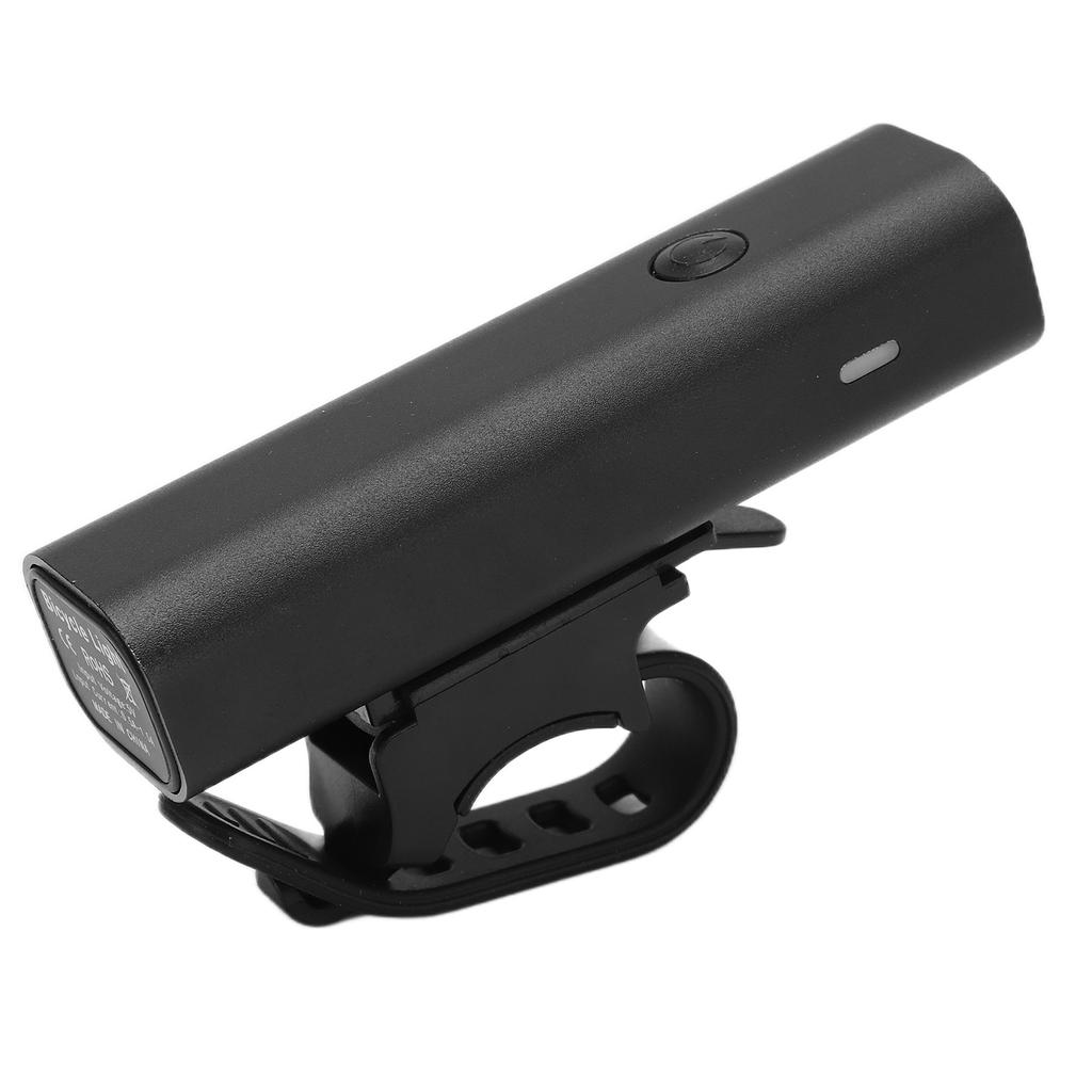 Bike Light Aluminum Alloy 4 Modes Waterproof Front Bicycle Light with Data Cable Bracket for Camping Hiking Riding