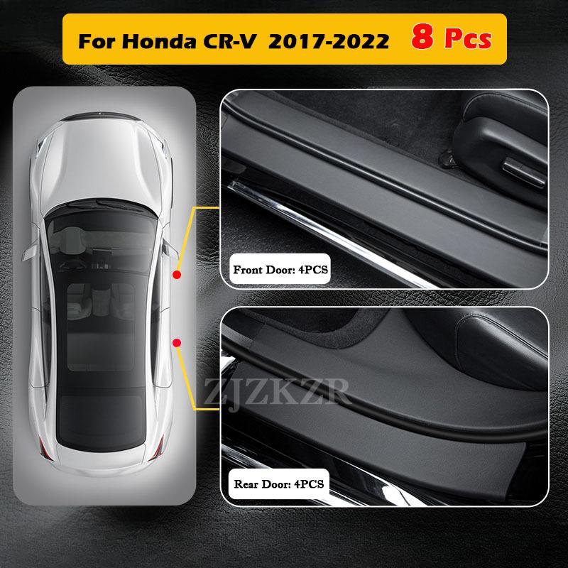 For Honda CR-V CRV 2012-2025 Car Door Sill Scuff Stickers Trunk Panel Guards Protector Trim Anti-scratch Exterior Parts Decor