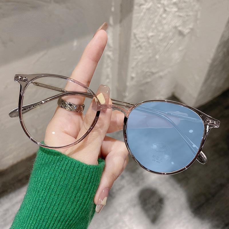Photochromic Myopia Glasses Women Men Fashion Round Sun Glasses Girls Retro Ultralight Shortsighted Optical Eyeglasses 0 To -600