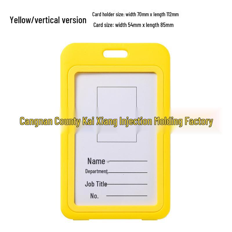 Double-Sided Transparent Colored ID Badge Holder Sleeve