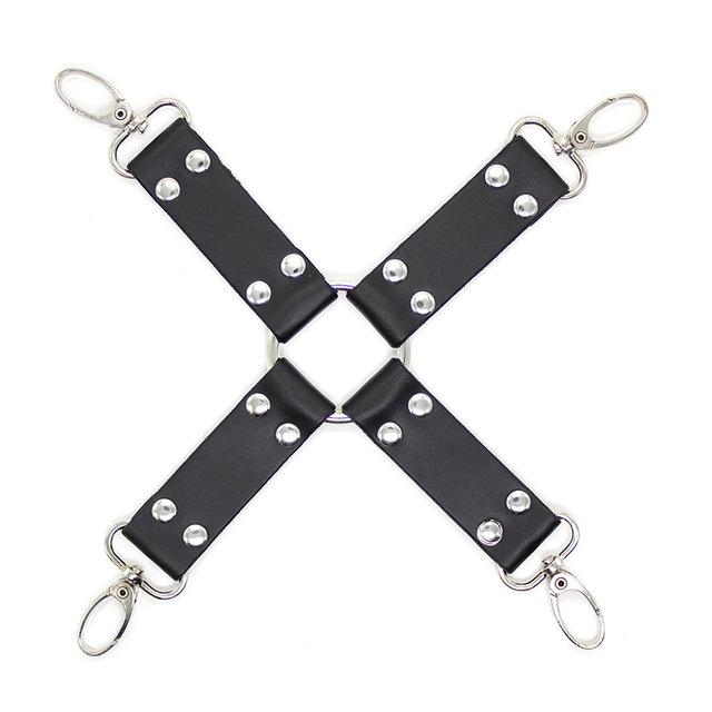 Sexy Women's Underwear Leather Body Harness Bondage Handcuffs Erotic Suspenders SM Sex Toys for Two Couples 18+ Adult Games
