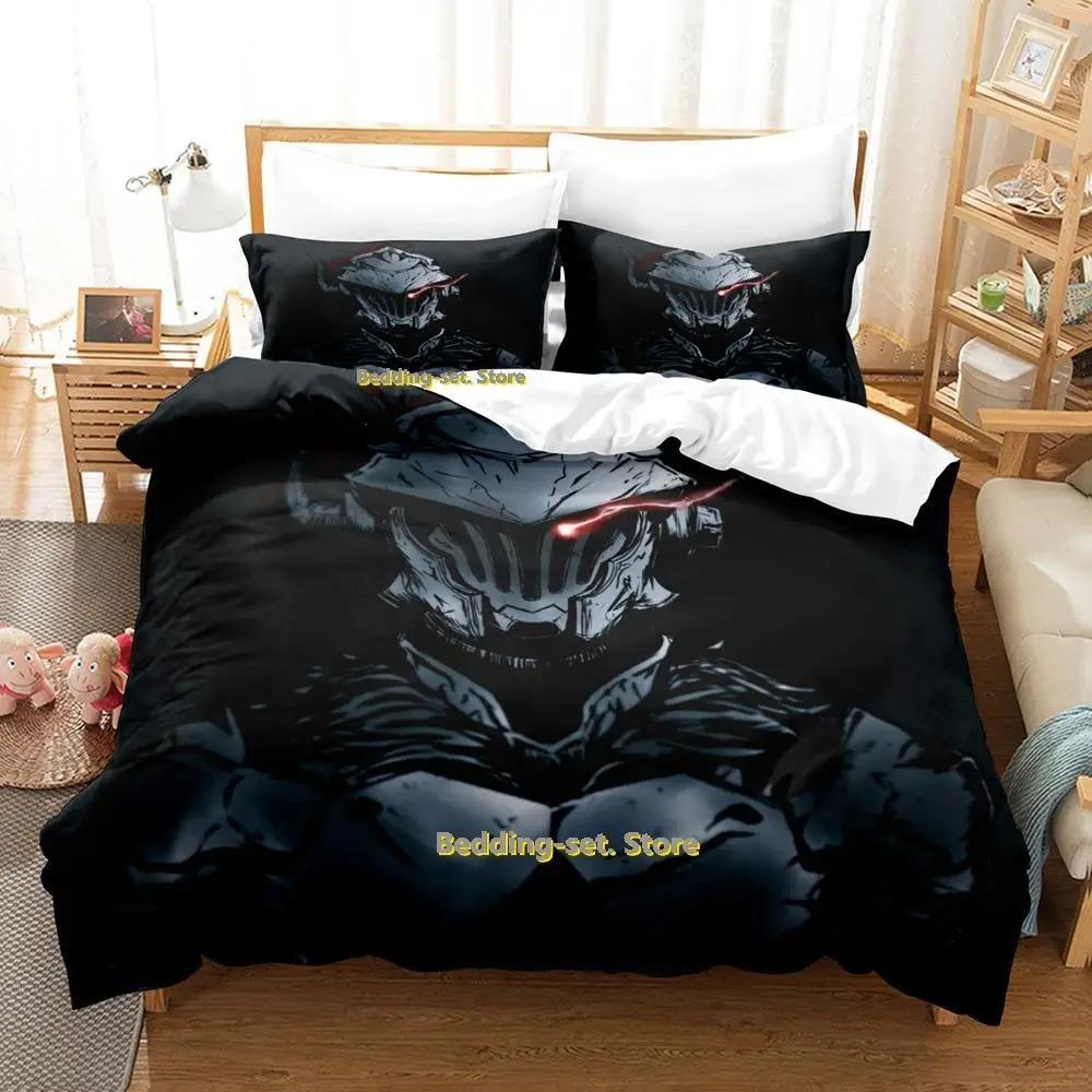 Goblin Slayer Anime Bedding Set Single Twin Full Queen King Size Duvet Cover for Adult Kid Bedroom Decor