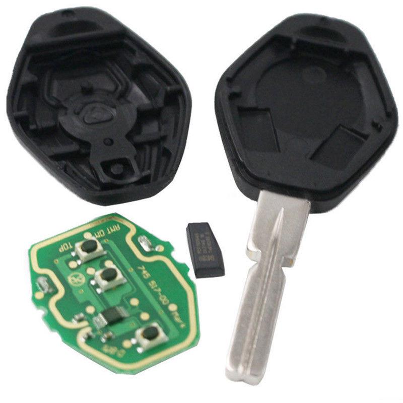 Llave de control remoto 433 MHz ID44 Chip para BMW Serie 3 5 7 E38 E39 E46 BAQI EWS