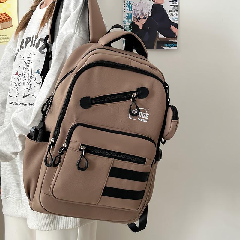 Backpack Women's Large Capacity School Bag College Travel Multi-compartment School Bag