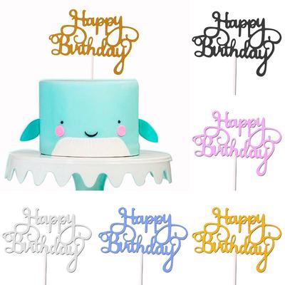 ⭐10 pcs Gliter Star shape cake Topper for Birthday cake and cupcake decoration⭐
