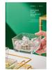 KTV Glass Partition Fruit and Dessert Plate with Cover