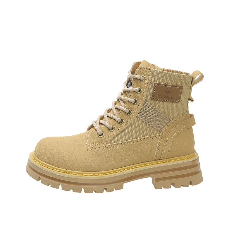 

Винтажные ботинки Мартин на высокой платформе в британском стиле, женские летние 2025, новые маленькие облегающие ботинки Майяр 40 жёлтый