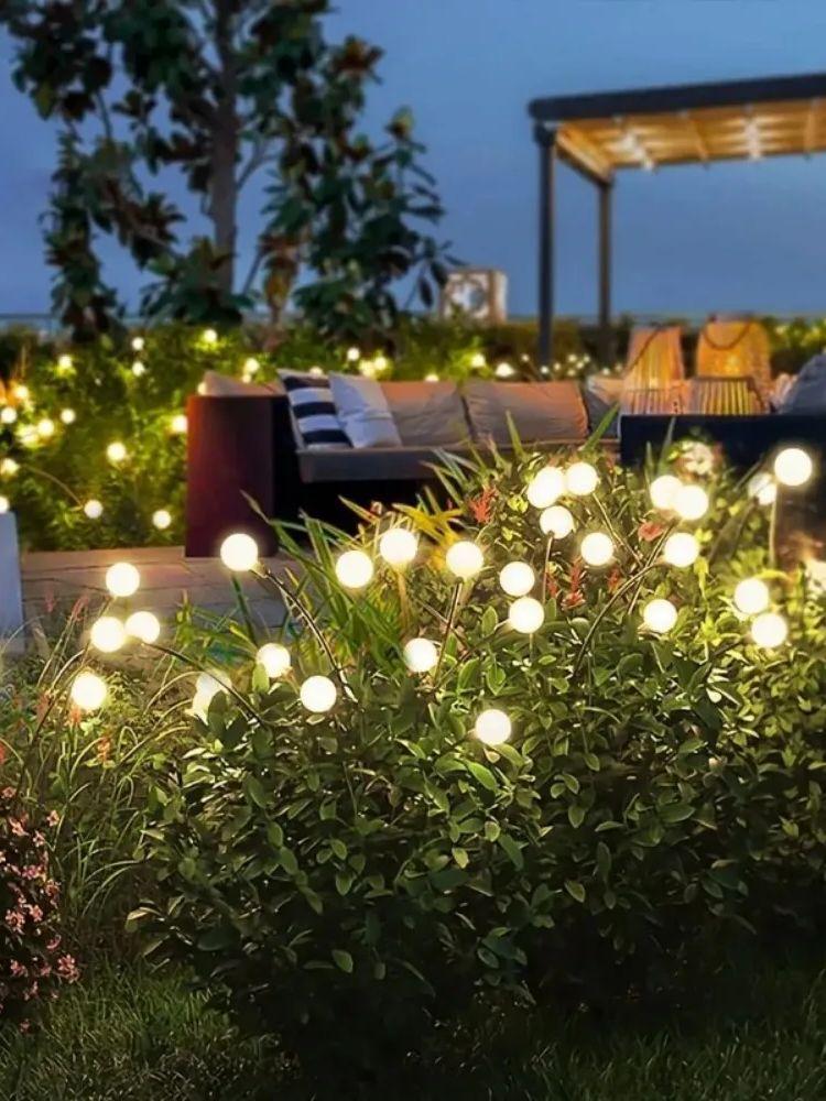 

Guirnaldas de luces alimentadas por energía Solar Lámpara Solar de luciérnaga impermeable para exteriores Holiday Decorations теплый белый