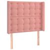 VidaXL LED Headboard Bedroom Furniture Single Bed Accessory Headboard Bed Frame Interior Pink 3124529
