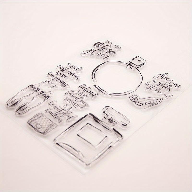 Parfümflasche Transparent Klar Silikonstempel Siegel für DIY Scrapbooking Fotoalbum Dekorativ