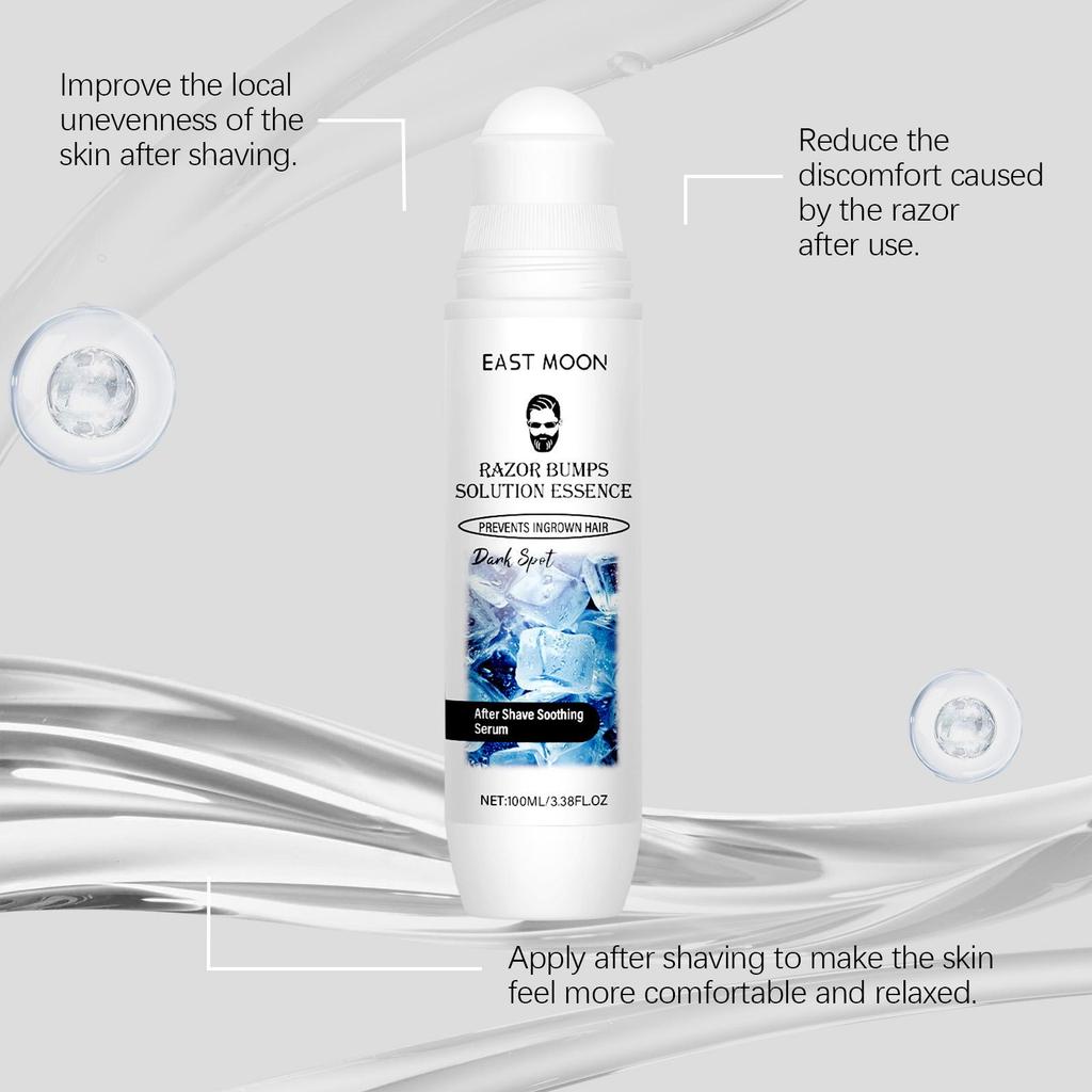 East Moon Men Aftershave Care Essence Reduce Damaged Moisturize Dry Soothing Pain Growth Inhibition Beard Remove Nourish Serums