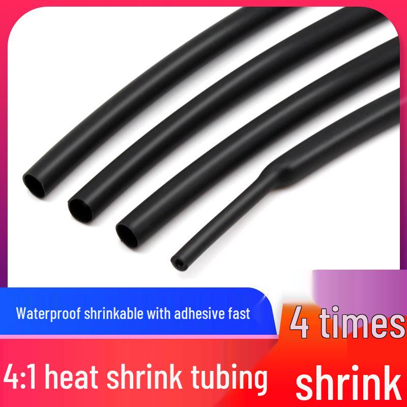 Thickened Heat Shrink 4x Adhesive Tube Flame Retardant Waterproof Wearresistant Wire Protection Sleeve