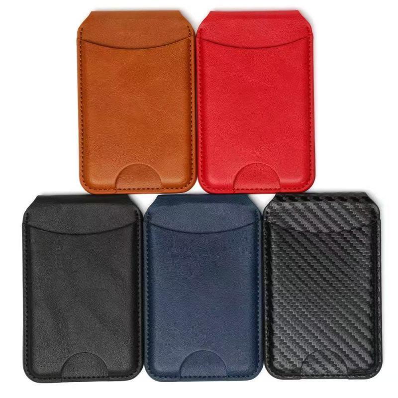 Eco-friendly Magnetic Magsafe Card Holder & Multi-functional PU Phone Stand