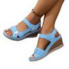 Roman Sandals For Women Large Size Summer Pu Open Toe Slip On Comfortable Footwear