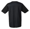 Dunlop Tennis Wear Badminton Short Sleeve Game Shirt Moisture Absorbent Quick Drying DAP1400 2024SS Black XO [DUNLOP]