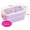 Skater Lunch Made in YZW3 Two-Tier Box, 600ml, Swimmer/Space Boy, Japan,