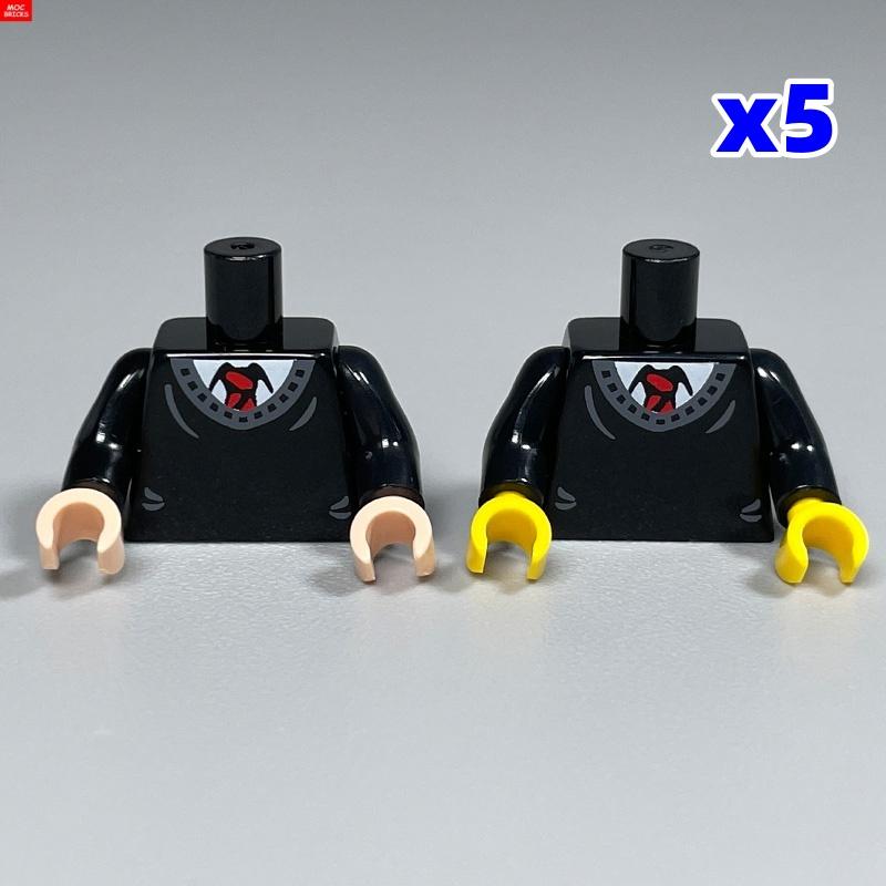 10pcs MOC Bricks Suit Chef doctor Body Part Torso Building Blocks Accessories Assembles Particles Toys Gifts