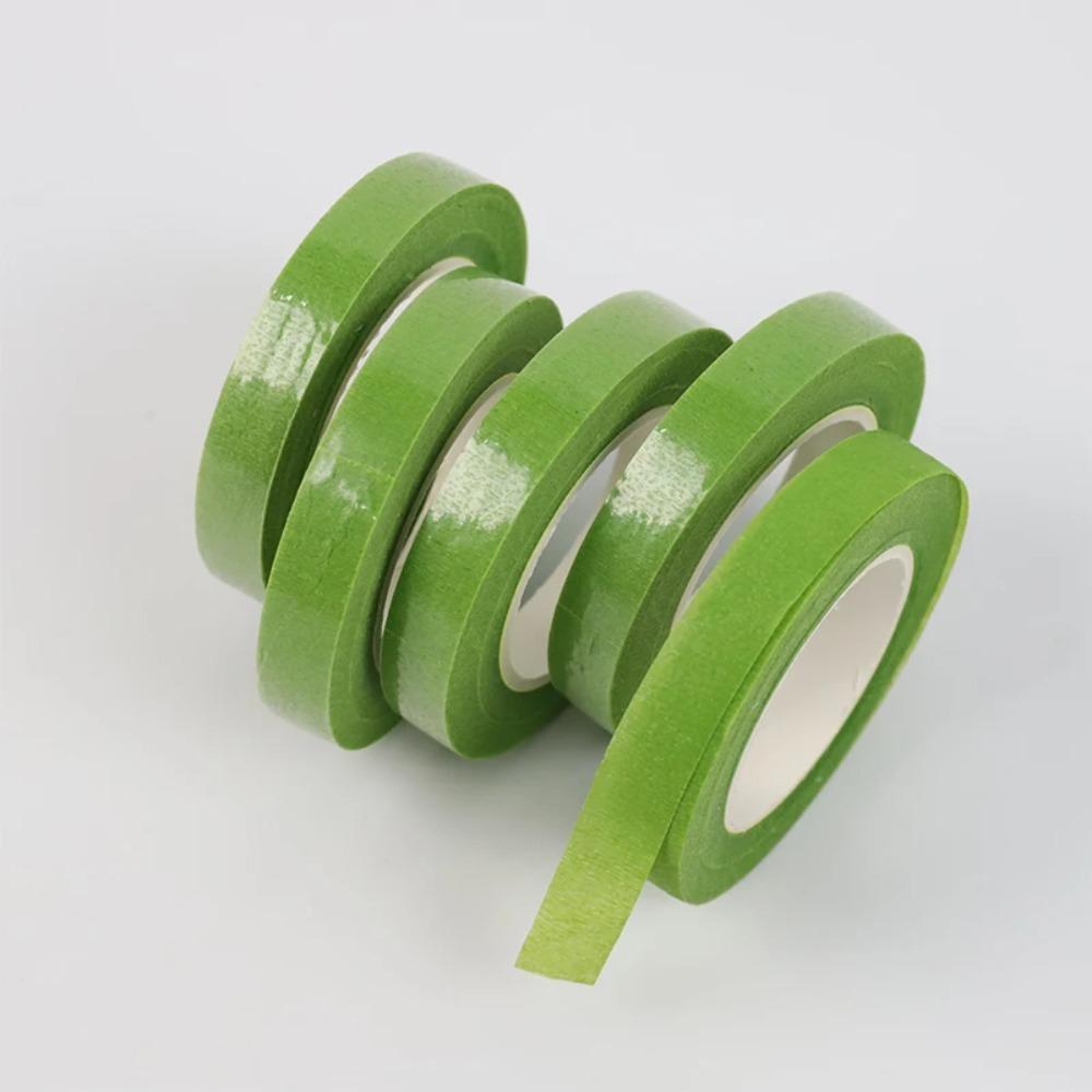 1/5/10Rolls Green Floral Tape Self Adhesive, Flower Wrapping Tape for Bouquet Stamen DIY, Florist Wedding Party Decoration Supplies