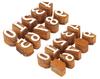 IBA Indianbeautifulart Textile Printing Block 0-9 Number Hand Carved Wood Numbers Wooden Stamp Wood Block