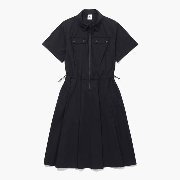 LECOQ GOLF Women'S Zippered Pleated Collar Dress (Gq122Lop32)