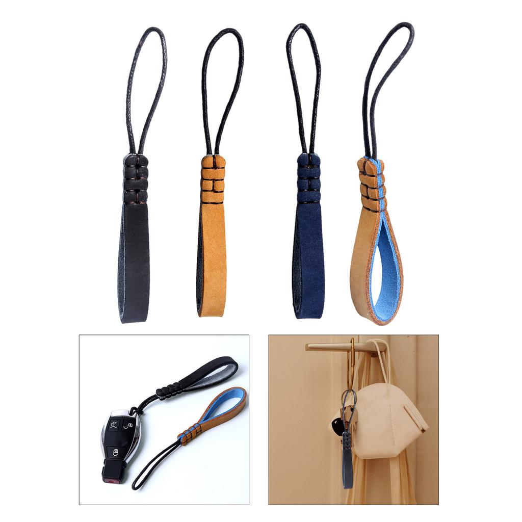Handmade Leather Keychain Pendant Creative Artificial Leather Key Loop Ornament Stylish Designs Keychain Accessory