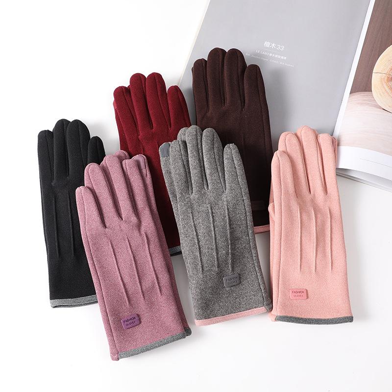

Gloves Winter Women s Spring and Autumn One Size сірий колір